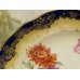 画像8: 1912-39年 ハマーズレイ コバルトブルー 金彩 草花のブーケ トリオセット