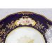 画像11: アンティーク陶磁器 1891年ー1920年 コールポート コバルトブルー 手描きの金彩とお花 デザートプレート6枚&サンドイッチプレート セット