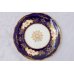 画像16: アンティーク陶磁器 1891年ー1920年 コールポート コバルトブルー 手描きの金彩とお花 デザートプレート6枚&サンドイッチプレート セット
