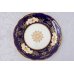 画像14: アンティーク陶磁器 1891年ー1920年 コールポート コバルトブルー 手描きの金彩とお花 デザートプレート6枚&サンドイッチプレート セット
