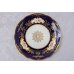 画像10: アンティーク陶磁器 1891年ー1920年 コールポート コバルトブルー 手描きの金彩とお花 デザートプレート6枚&サンドイッチプレート セット