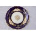 画像8: アンティーク陶磁器 1891年ー1920年 コールポート コバルトブルー 手描きの金彩とお花 デザートプレート6枚&サンドイッチプレート セット